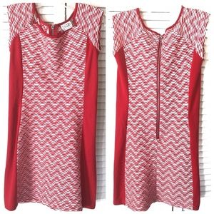 blush by Us Angels red and white dress